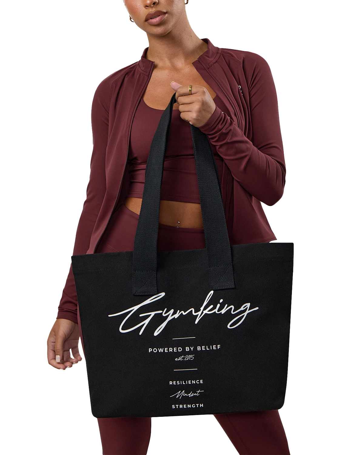 Product image 4 of 7, which shows Gym King Reset Tote Bag, Black