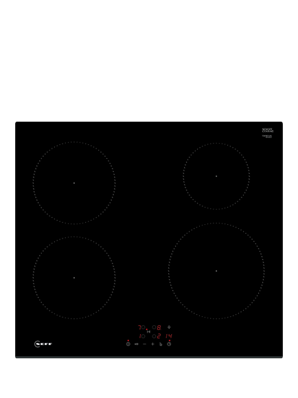 Neff OUTLET N30 T36FBE1L0 60cm Induction Hob, Like New, Black, Black