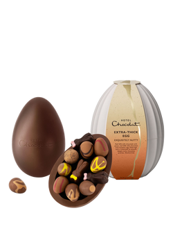 Hotel Chocolat Exquisitely Nutty Extra-Thick Easter Egg, 391g - view 2, Multi
