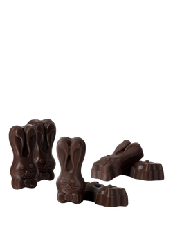 Hotel Chocolat Dark Chocolate City Easter Bunnies, 86g - view 2, Multi