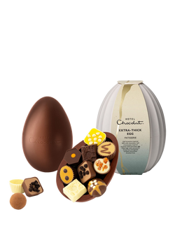 Hotel Chocolat Patisserie Extra-Thick Easter Egg, 410g - view 2, Multi