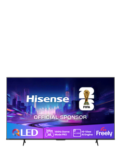 Hisense 75E7QTUK PRO (2025) QLED HDR 4K Ultra HD Smart TV, 75 inch, Black, Black