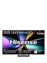 Hisense 75U7QTUK PRO (2025) ULED MiniLED HDR 4K Ultra HD Smart TV, 75 inch, Black