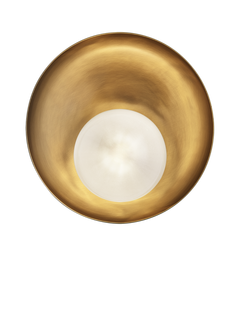 Industville Hayle Outdoor/Bathroom Wall Light, Brass