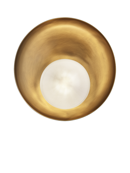 Industville Hayle Outdoor/Bathroom Wall Light, Brass, Brass