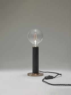Industville Knurled Edison Table Lamp - view 2, Brass/Black