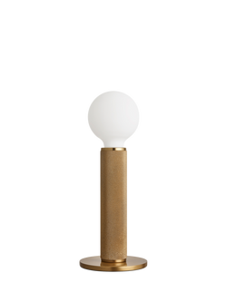 Industville Knurled Edison Table Lamp, Brass