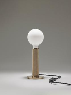Industville Knurled Edison Table Lamp - view 2, Brass