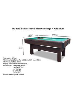 Gamesson Cambridge 7ft Pool Table - view 2, 