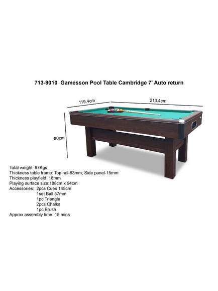 Gamesson Cambridge 7ft Pool Table - view 2, Multi