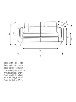 G Plan Vintage The Seventy Six Medium 2 Seater Sofa - view 2, Aquaclean Calor Bay