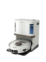 Shark RV2800ZEUKWH PowerDetect NeverTouch Pro 2-in-1 Robot Vacuum Cleaner & Mop, White Mocha