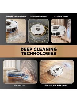 Shark RV2800ZEUKWH PowerDetect NeverTouch Pro 2-in-1 Robot Vacuum Cleaner & Mop, White Mocha - view 2, White Mocha