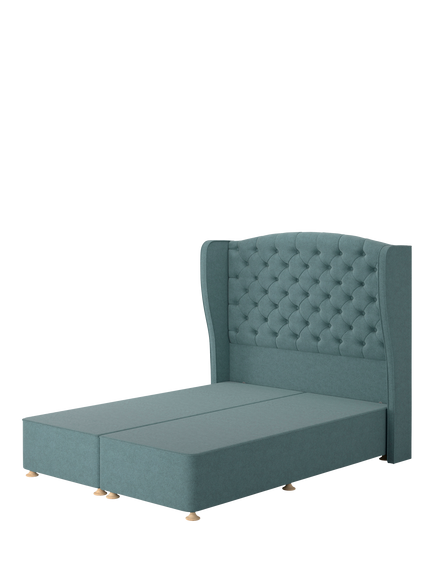 TEMPUR® OUTLET Suffolk Divan Base, Double, Like New, Teal, Teal