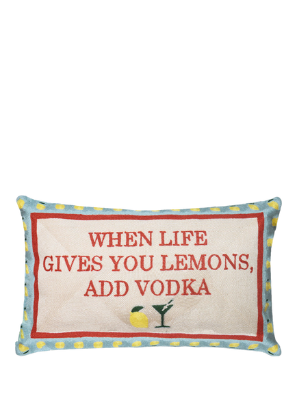 The Pillow Drop When Life Gives You Lemons Cushion, Multi, Multi Multi
