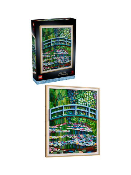 LEGO Art 31220 Claude Monet 'Bridge over a Pond of Water Lilies' Wall Art Building Toy, Multi