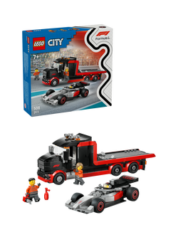 LEGO City 60493 F1 Display Truck with Audi F1 Race Car Toy, Multi