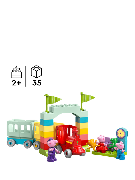 LEGO DUPLO 10466 Peppa Pig Train Ride with Grandpa Pig Building Toy - view 2, Multi
