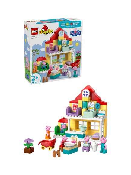 LEGO DUPLO 10467 Peppa Pig Family House Toy, Multi