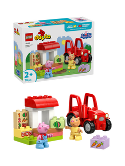 LEGO DUPLO 10468 Peppa Pig Tractor & Market Building Toy, Multi