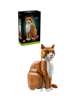 LEGO Ideas 21376 Orange Cat Craft Kit, Multi