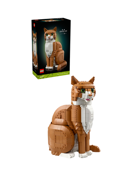 LEGO Ideas 21376 Orange Cat Craft Kit, Multi