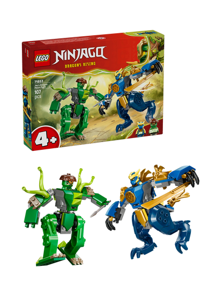 LEGO Ninjago 71853 Jay's Dragon Mech Fight Building Set, Multi