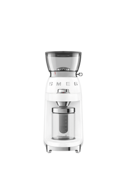 Smeg CGF03WHUK Multi Purpose Coffee Grinder, White, White