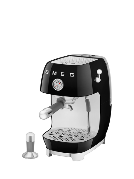 Smeg ECF03BLUK Espresso Coffee Machine with Cold Brew, Black - view 2, Black