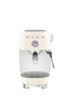 Smeg ECF03BLUK Cold Brew Espresso Coffee Machine, Cream