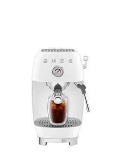 Smeg ECF03BLUK Cold Brew Espresso Coffee Machine - view 2, White