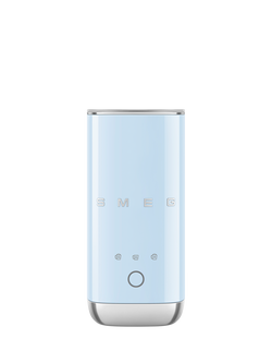 Smeg MFF02BLUK Mini Milk Frother, Pastel Blue
