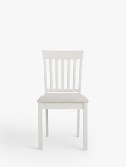 John Lewis Wilton Slatted Dining Chair, Set of 2 - view 2, Linen