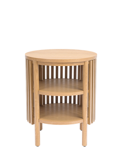 John Lewis Slatted II Side Table, Natural, Oak
