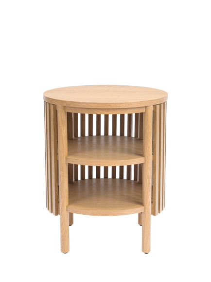 John Lewis Slatted II Side Table, Natural, Oak