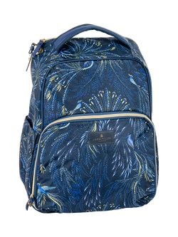 Sara Miller Anniversary 2 Person Filled Picnic Cooler Backpack Bag, 15L, Blue, Blue