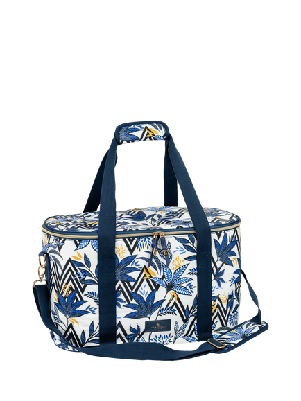 Sara Miller Anniversary Oval Picnic Cooler Bag, 30L, Blue, Blue