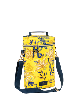 Sara Miller Anniversary 2 Bottle Picnic Cooler Bag, 2L, Yellow, Yellow