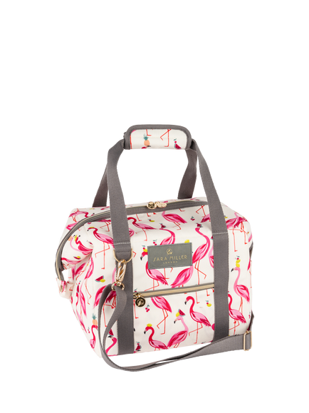 Sara Miller Flamingo Convertible Family Cooler Bag, 20L, Pink, Multi