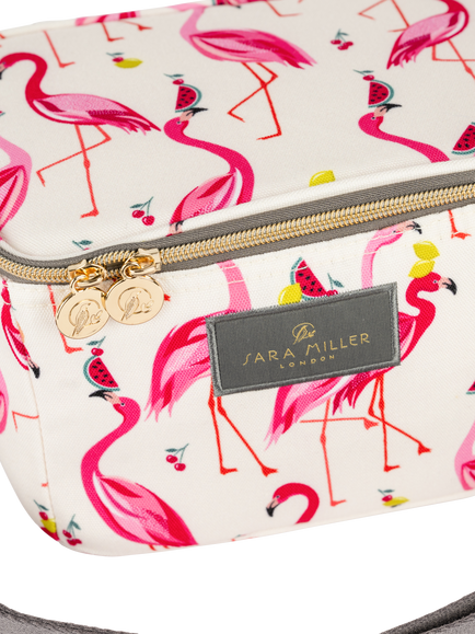 Sara Miller Flamingo Personal Lunch Cooler Bag, 4L, Pink - view 2, Multi
