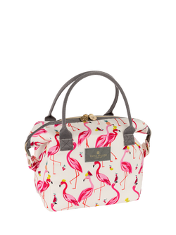 Sara Miller Flamingo Convertible Lunch Cooler Bag, 8L, Pink, Multi