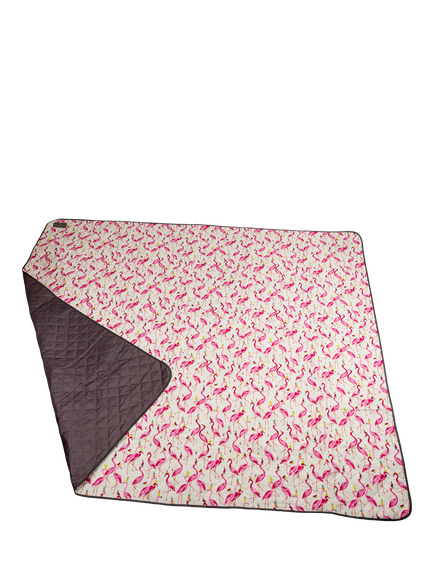 Sara Miller Flamingo Extra Large Picnic Rug, Pink - view 2, Multi