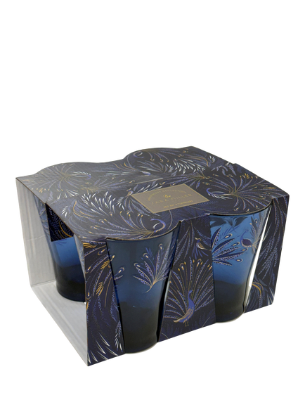 Sara Miller Anniversary Plastic Picnic Tumbler, Set of 4, 450ml, Blue - view 2, Blue