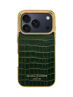 Aspinal of London iPhone 17 Pro Leather Case, Evergreen, Evergreen