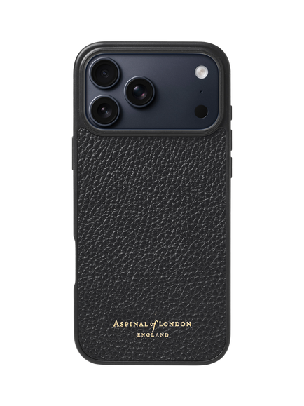 Aspinal of London iPhone 17 Pro Max Leather Case, Black