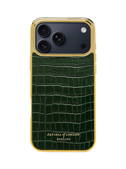 Aspinal of London iPhone 17 Pro Max Leather Case, Evergreen, Evergreen
