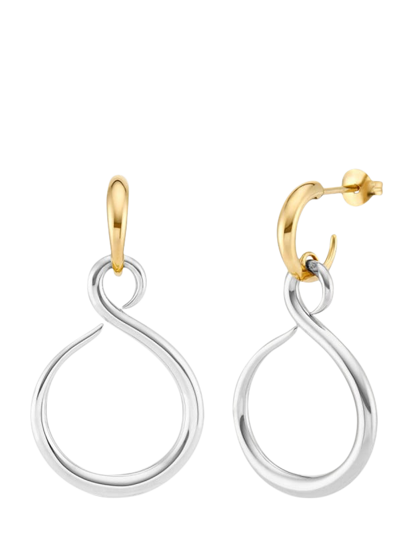 Product image 1 of 1, which shows Dinny Hall Toro Pearl Drop Earrings, Gold