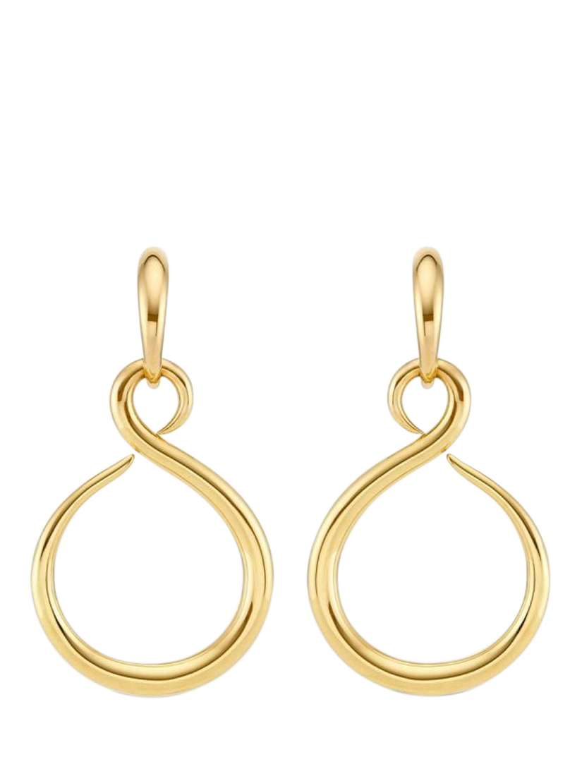 Product image 1 of 3, which shows Dinny Hall Toro Lasso Drop Earrings, Gold