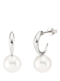Dinny Hall Toro Pearl Drop Earrings, Silver, Silver