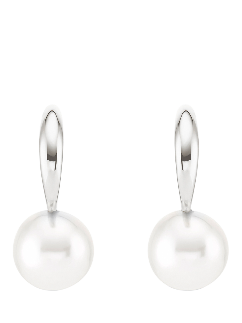 Product image 2 of 2, which shows Dinny Hall Toro Pearl Drop Earrings, Silver
